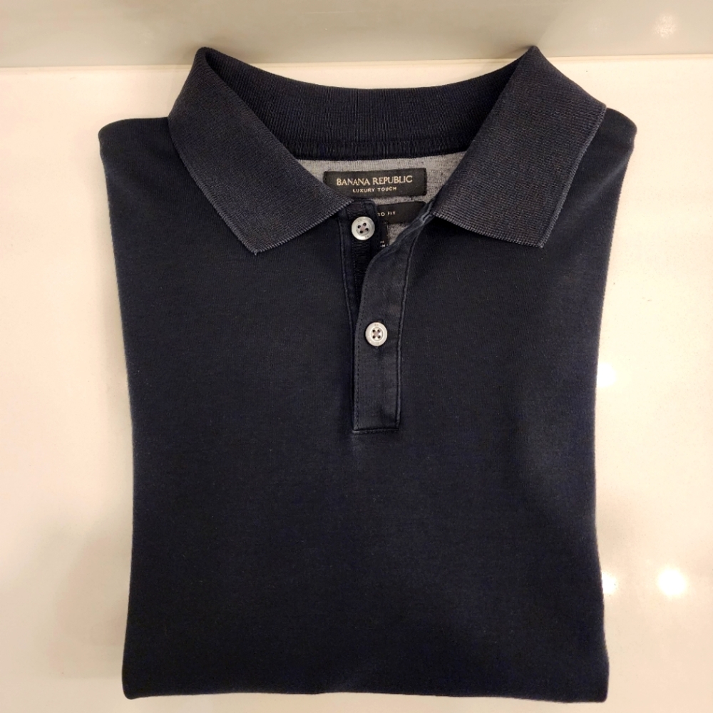 Banana Republic Polo - Luxury Touch Pima Cotton - Excellent Condition - Men's M